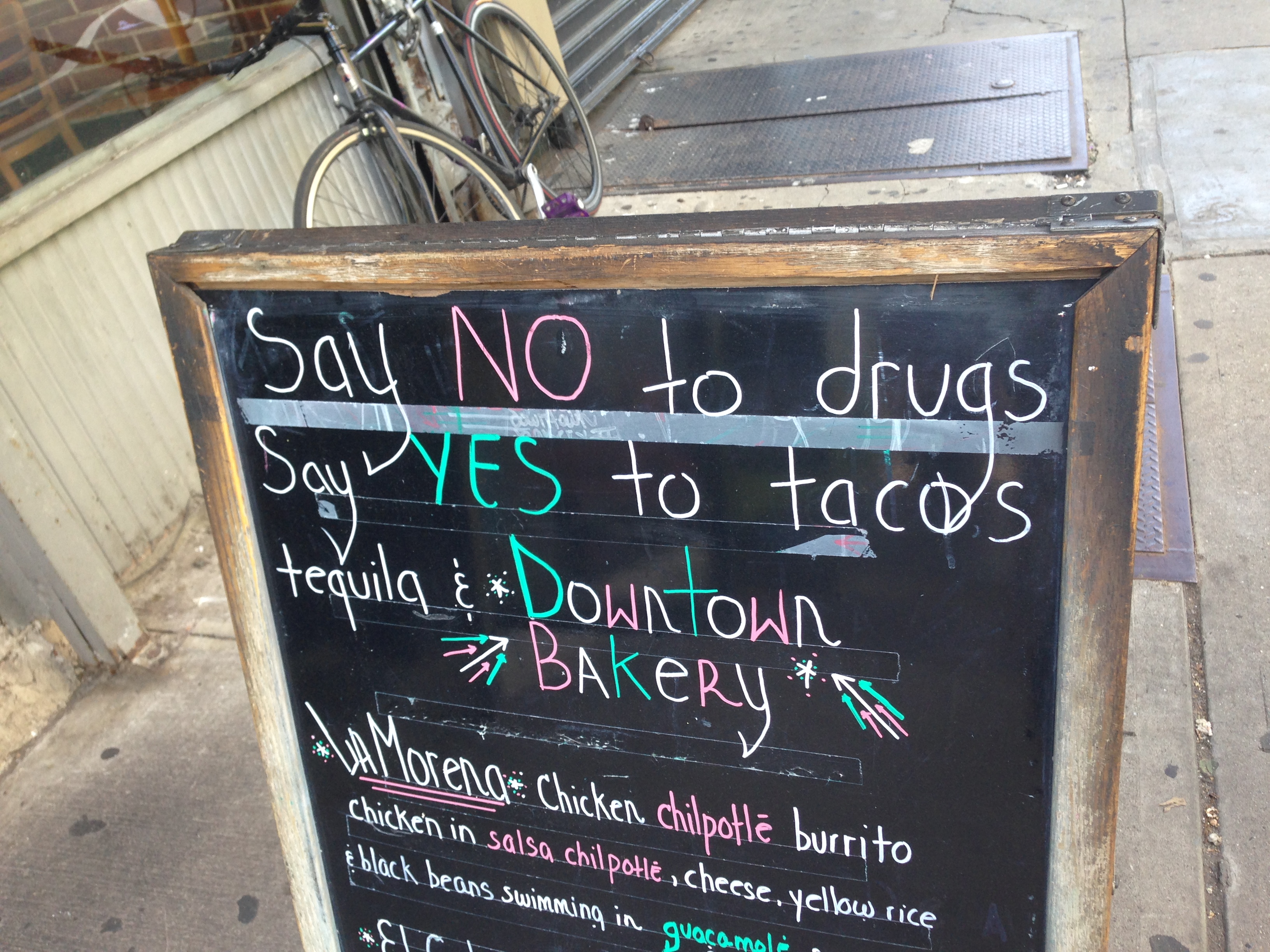 No to drugs yes to tacos